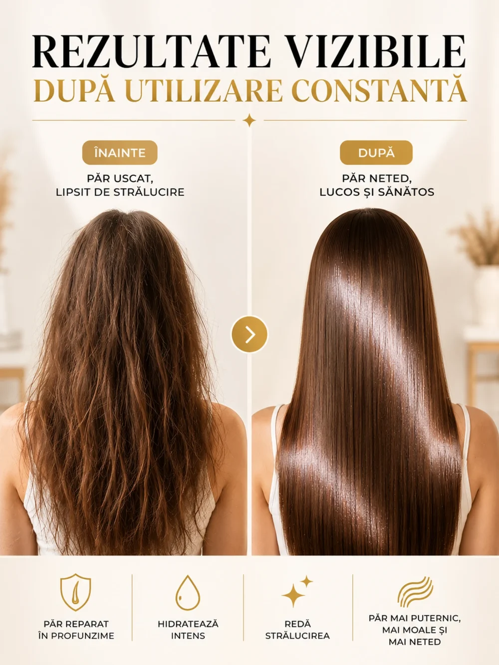 Rezultate înainte și după utilizarea rutinei My Mirror