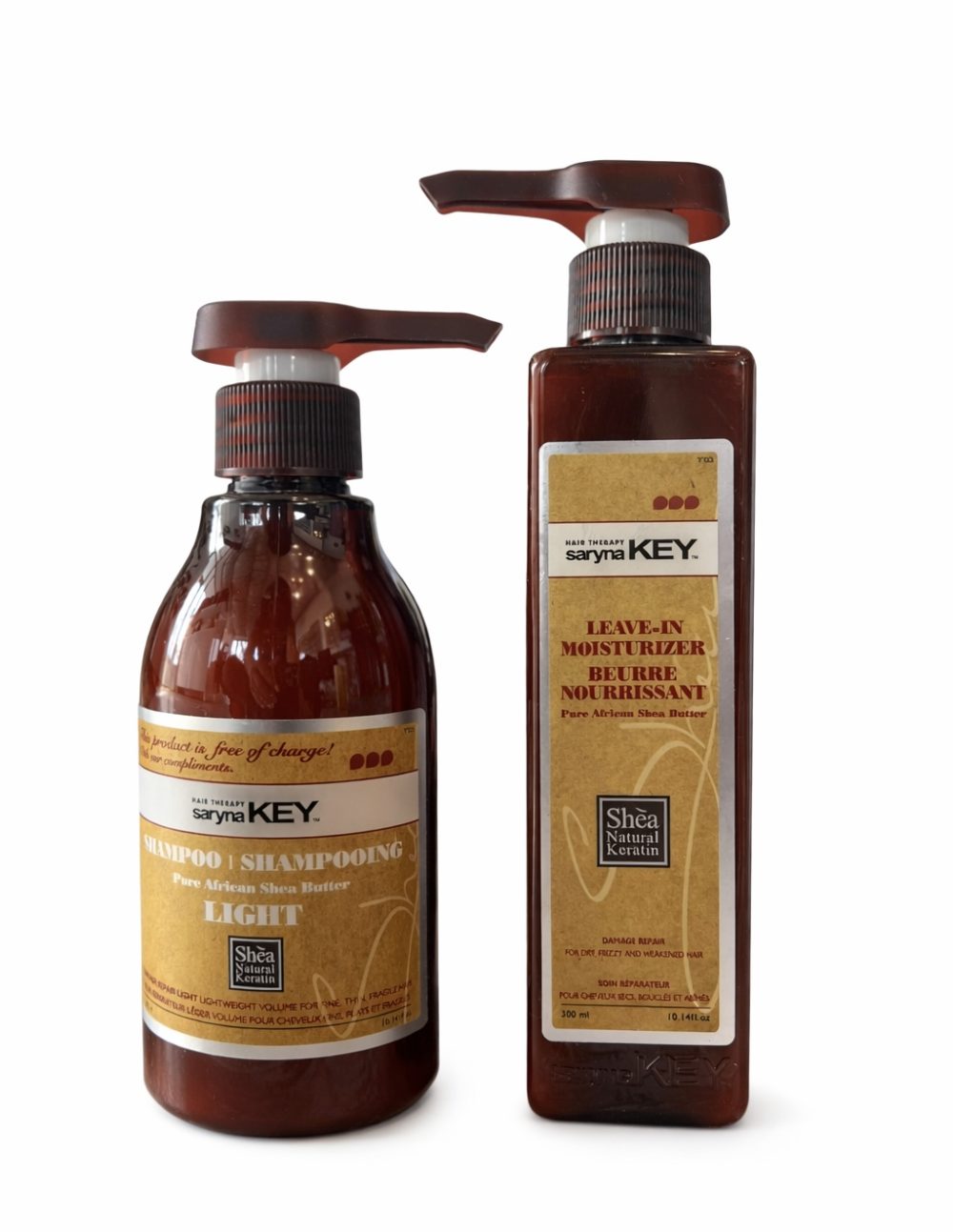 Set Reparare Păr Uscat Saryna Key – Șampon Profesional + Leave-In 300/300 ml