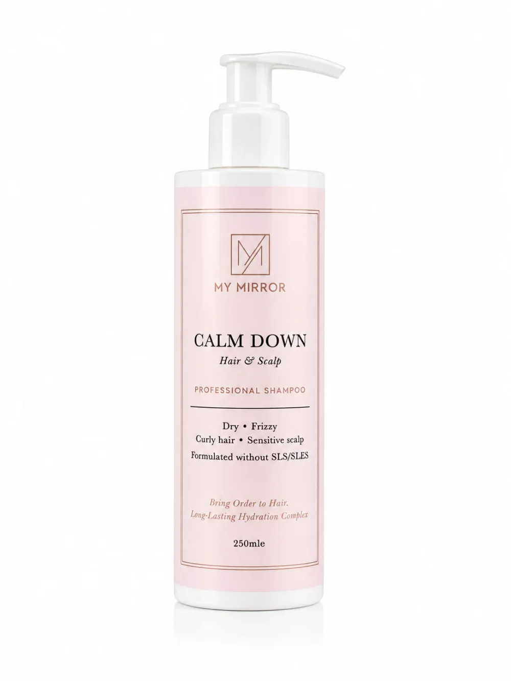 Șampon profesional Calm Down My Mirror pentru păr sănătos, neted, moale și ușor de coafat