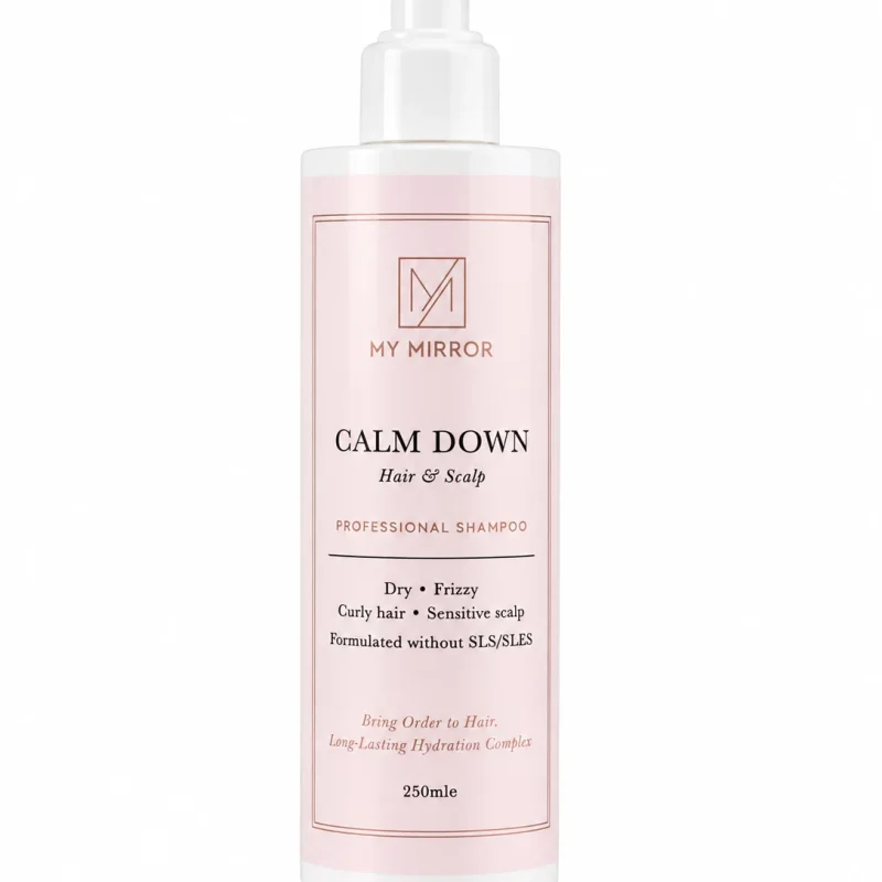 Șampon profesional Calm Down My Mirror pentru păr sănătos, neted, moale și ușor de coafat